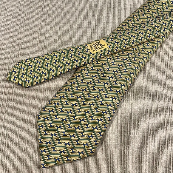 Hermes Geometric Tie - Picture 1 of 7